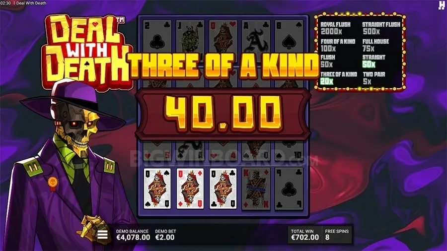 A smartphone displaying a vibrant online casino game.